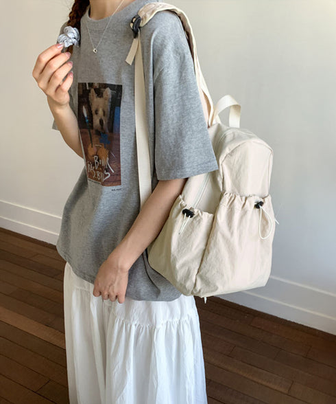 リュックサック レディース ナイロン無地 デイパック 内ポケット付き 軽い 通勤通学 カジュアル ユニセックス 背負いカバン 修学旅行 a4 アウトドア 99MHXB-001